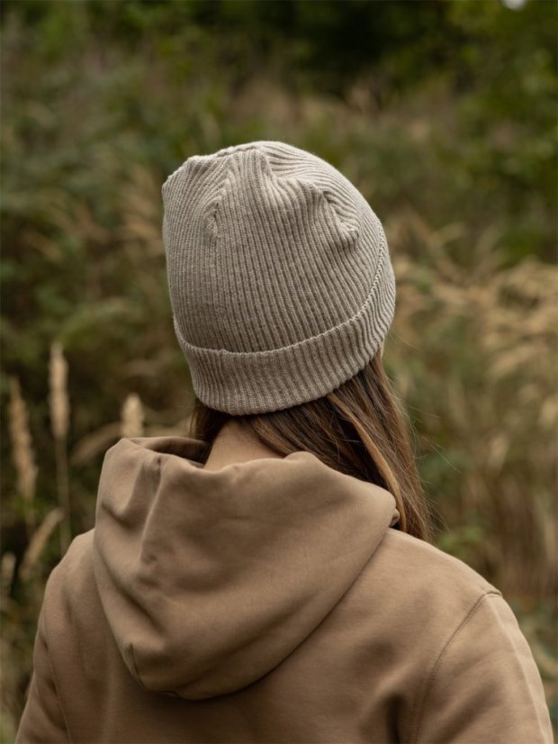 Čepice žebrovaná Krajinka - písková