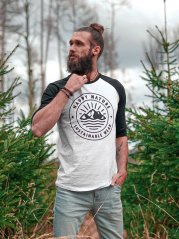 Zachraňte pánský raglan Happy Nature logo