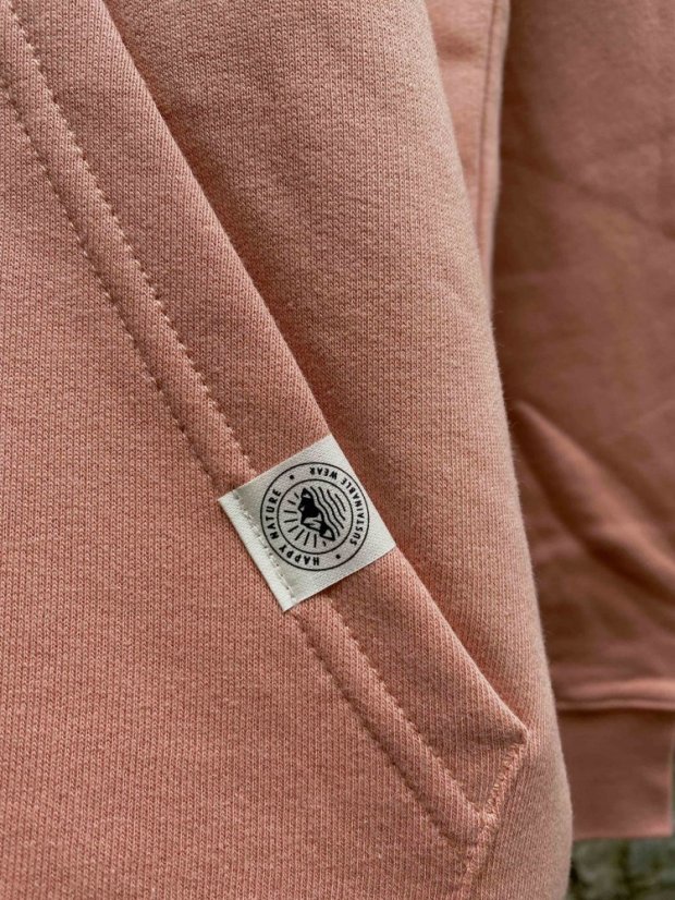 Zachraňte dámská lososová mikina Vodopád - volný střih