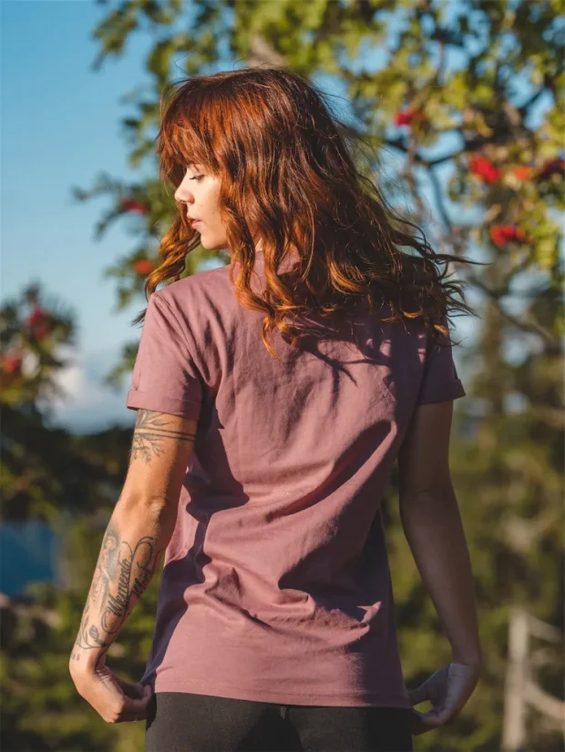 Dámské tričko Bez potisku - ibiškové