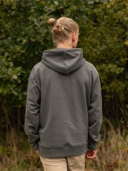 Pánská mikina Bez potisku - lávově šedá