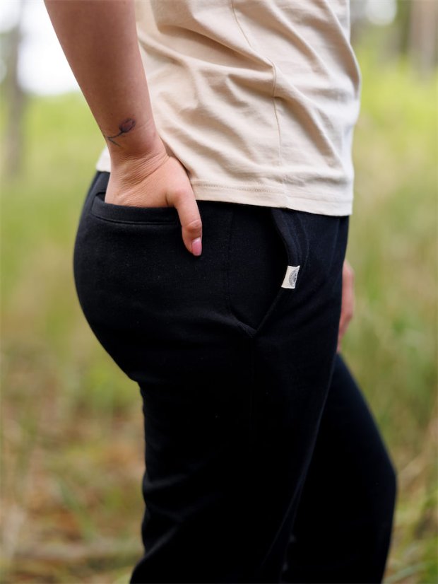 Dámské tepláky Bez potisku - černé