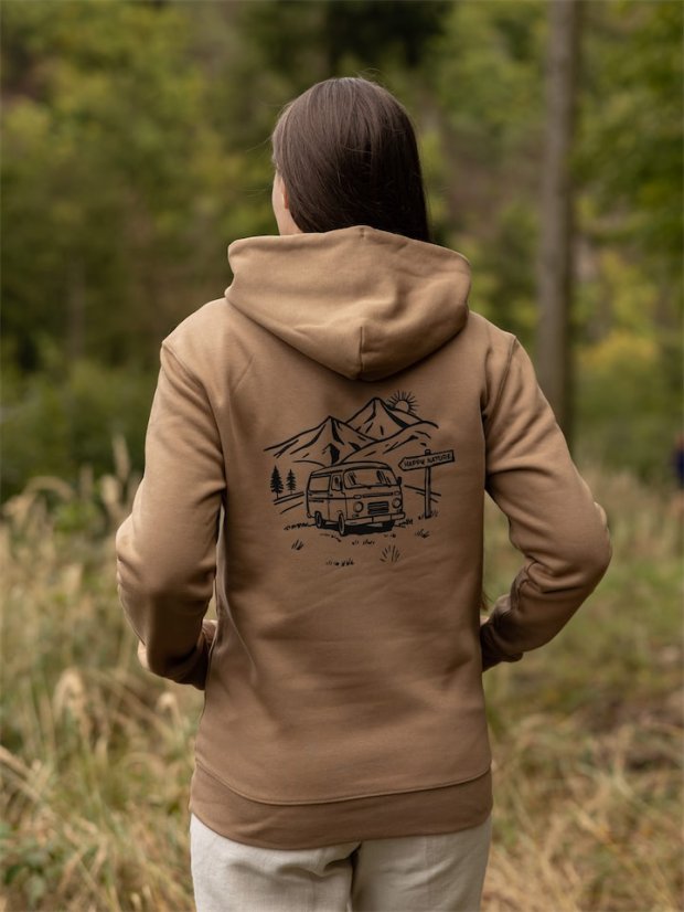 Dámská mikina Vanlife - hnědá