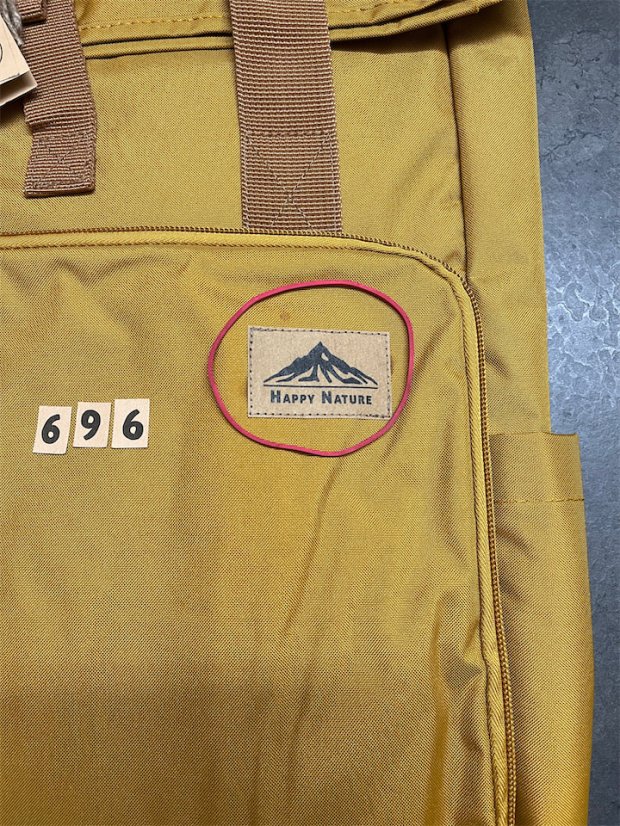 Zachraňte batoh recyklovaný Příroda - hořčicový