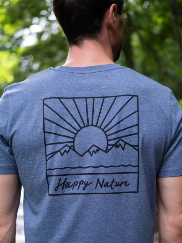 Pánské tričko Západ - modrošedé