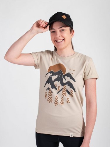 Zachraňte dámské tričko Úsvit - béžové