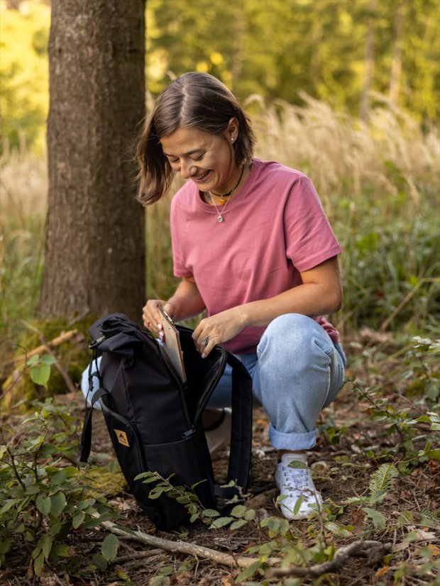 Dámské tričko Bez potisku - malinové