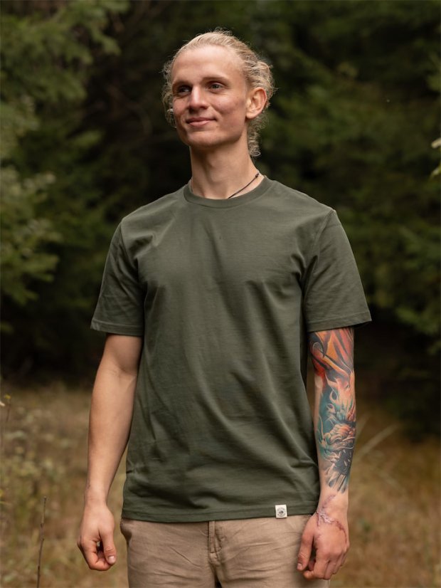 Pánské tričko Bez potisku - zelené