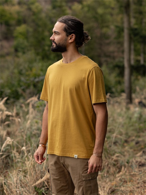 Pánské tričko Vanlife - hořčicové
