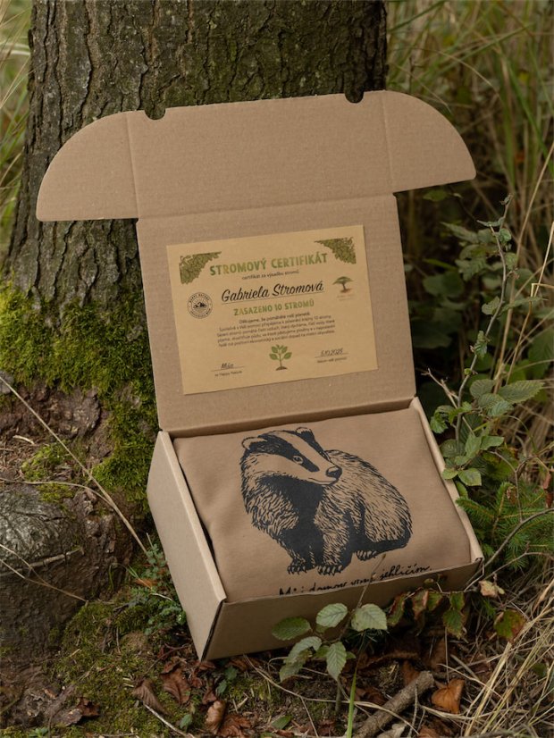 Dámská mikina Jezevec - hnědá