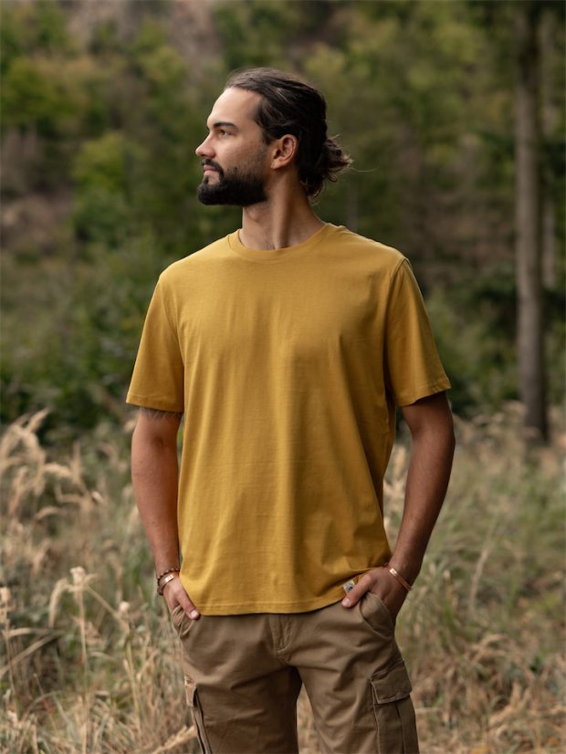 Pánské tričko Vanlife - hořčicové