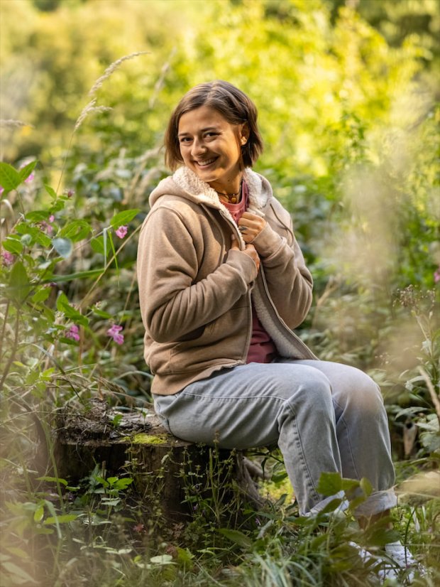 Dámská rozepínací mikina - písková