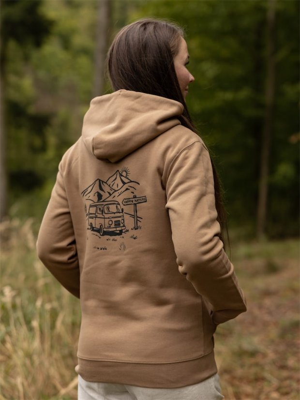 Dámská mikina Vanlife - hnědá