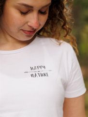 Dámské tričko Happy šíp - bílé