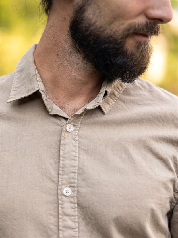 Zachraňte pánská košile - béžová