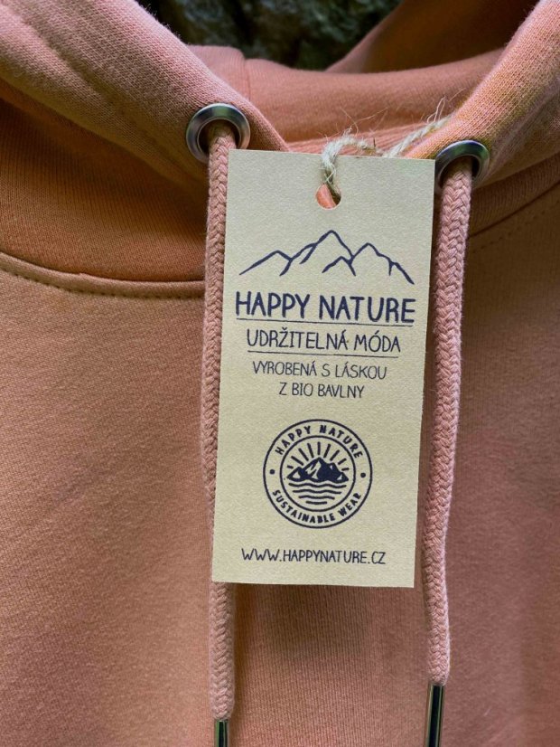 Zachraňte dámská lososová mikina Vodopád - volný střih