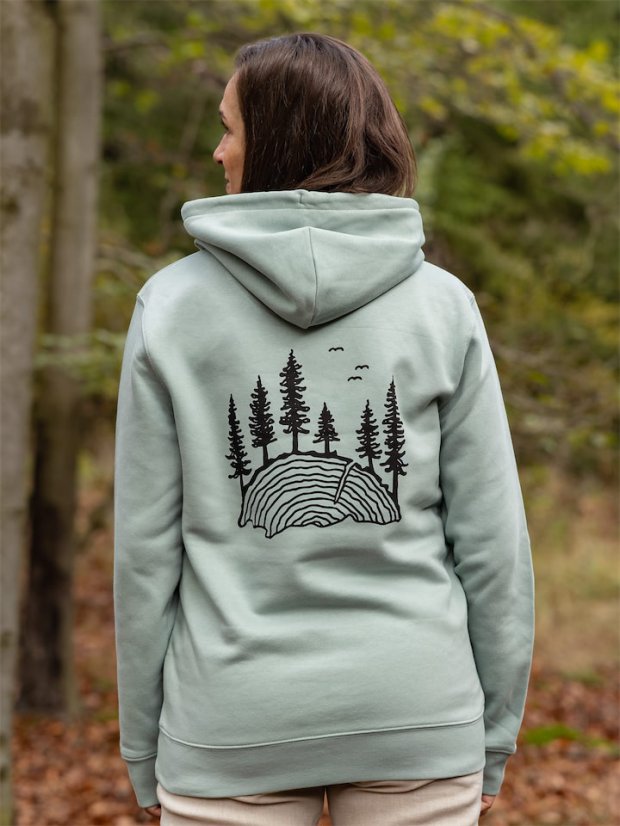 Zachraňte dámská mikina Les - mintová