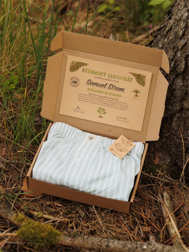 Trenky - zeleno-bílé