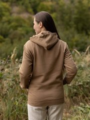 Dámská mikina Bez potisku - hnědá