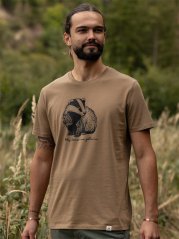 Pánské tričko Jezevec - hnědé