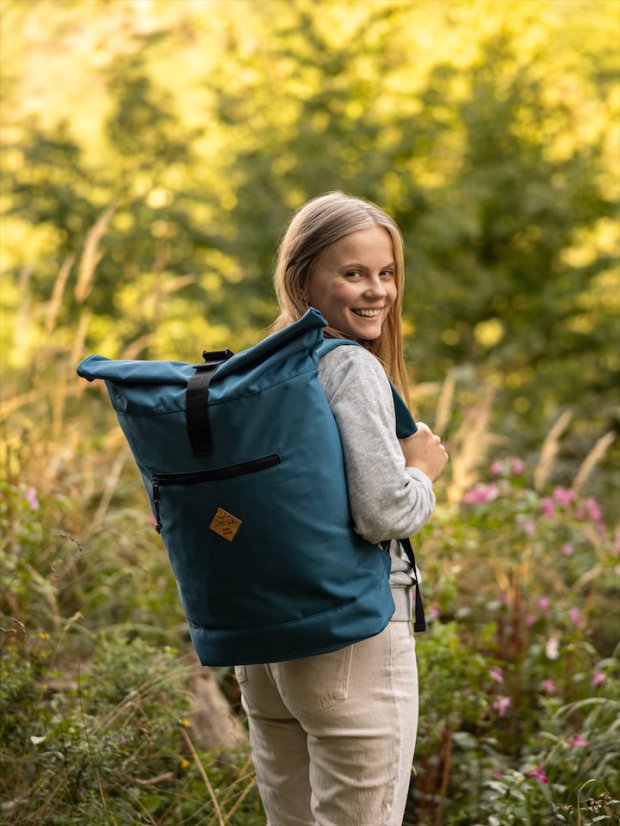 Batoh recyklovaný Příroda - modrozelený