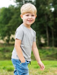 Dětské tričko Bez potisku - šedé