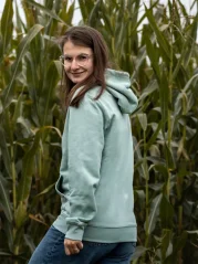 Dámská mikina Bez potisku - mintová