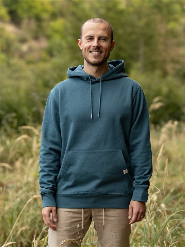 Pánská mikina Vanlife - modrozelená