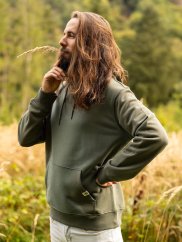 Pánská mikina Bez potisku - khaki