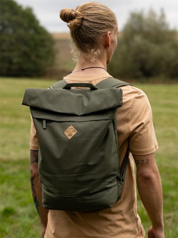 Batoh recyklovaný Příroda - khaki
