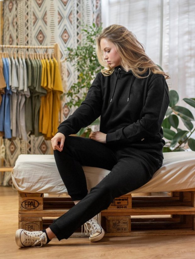 Dámská mikina Bez potisku - černá