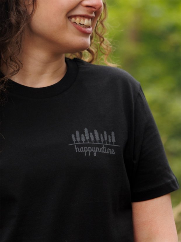 Dámské tričko 10 stromů - černé