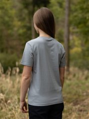 Dámské tričko Bez potisku - šedomodré