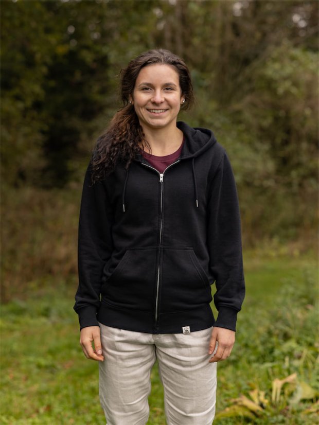 Dámská rozepínací mikina Bez Potisku - černá