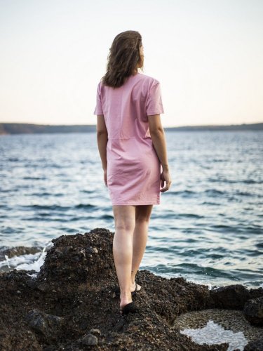 Zachraňte dámské šaty Hory - růžové