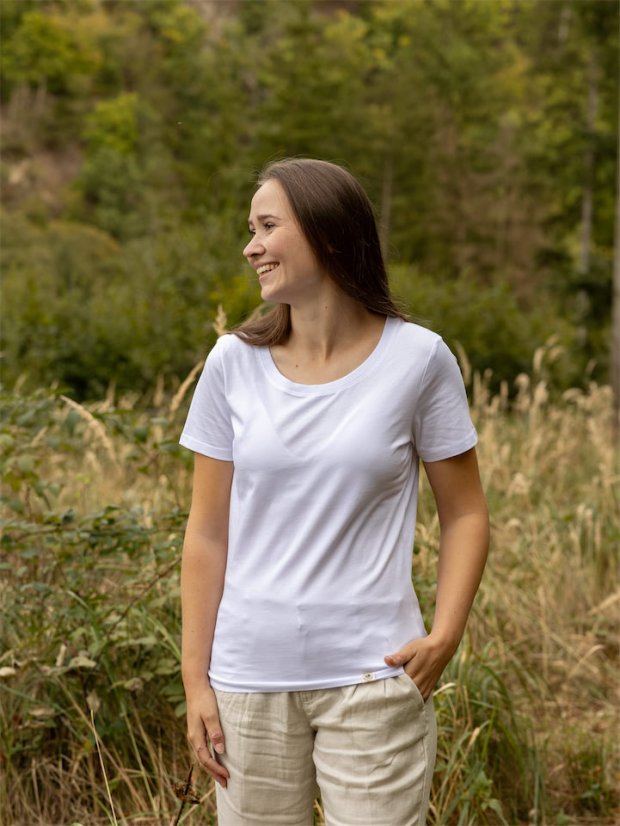 Dámské tričko Bez potisku - bílé