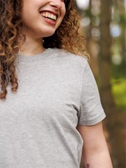 Dámské tričko Bez potisku - šedé