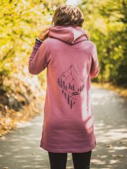 Zachraňte dámské mikinošaty Pure nature - ibiškové