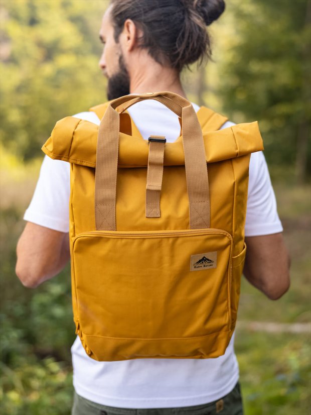 Zachraňte batoh recyklovaný Příroda - hořčicový