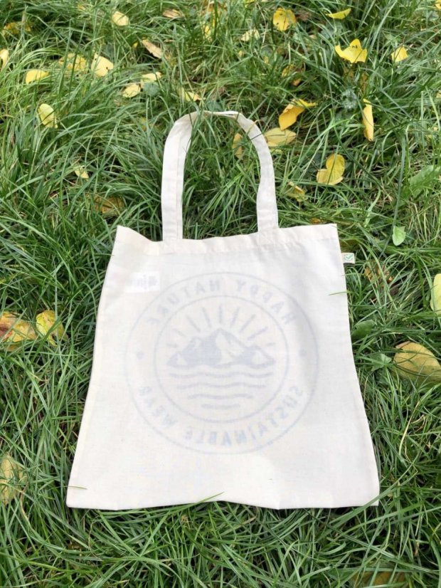 Zachraňte plátěná taška Happy Nature