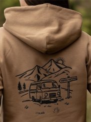 Dámská mikina Vanlife - hnědá