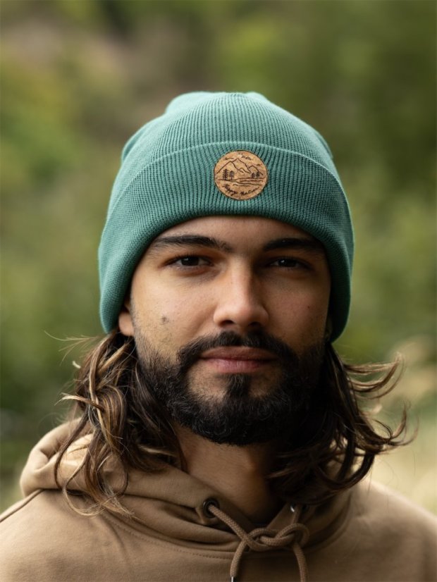 Čepice Krajinka - zelenomodrá