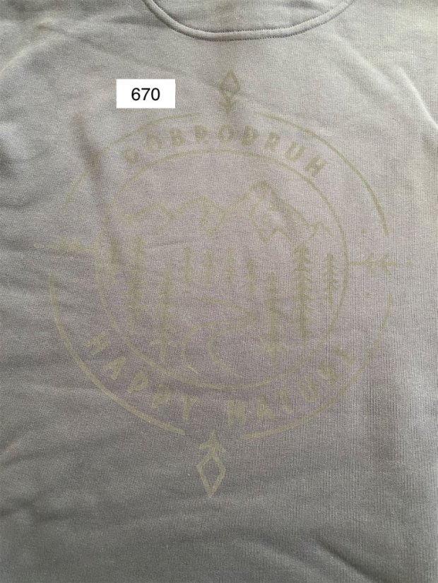 Zachraňte dámská modrošedá mikina Dobrodruh - volný střih