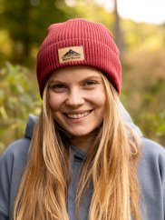 Čepice žebrovaná Mountains - malinová
