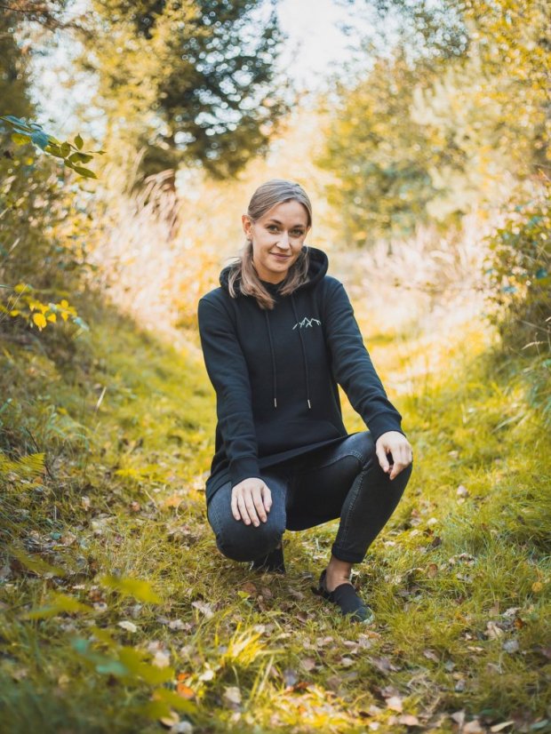 Dámské mikinošaty Hory - černé