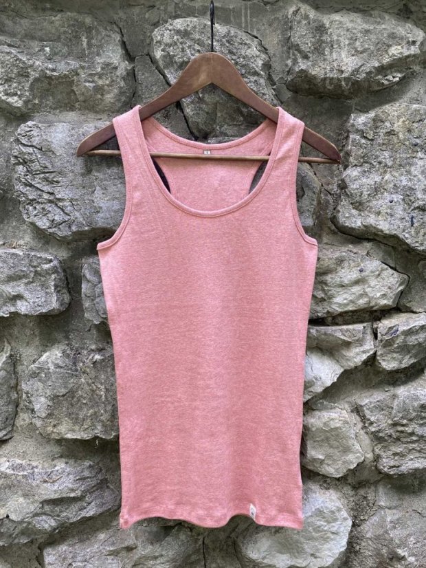 Dámské sportovní tílko Bez potisku - růžové