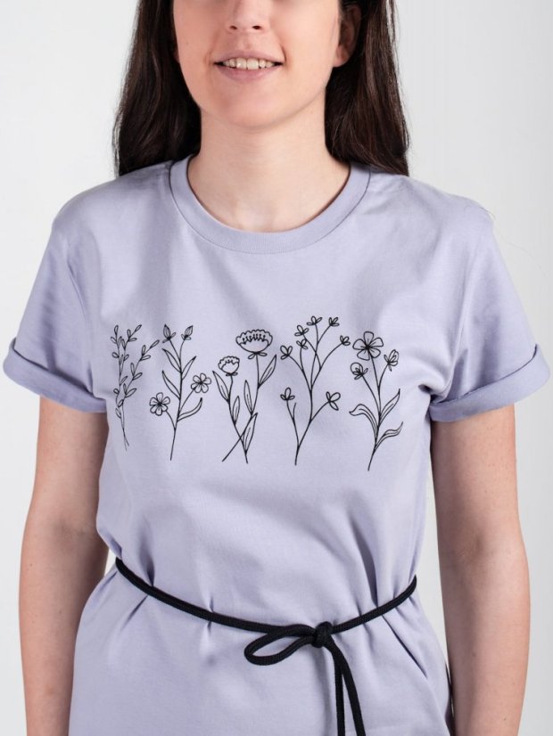 Zachraňte dámské šaty Kvítí - levandulové