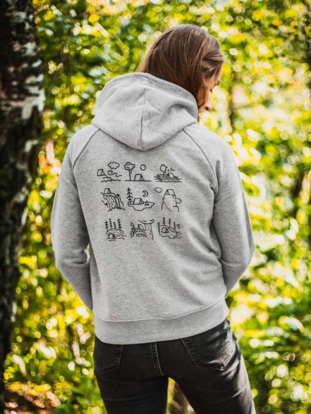 Zachraňte dámská mikina Kempr - šedá