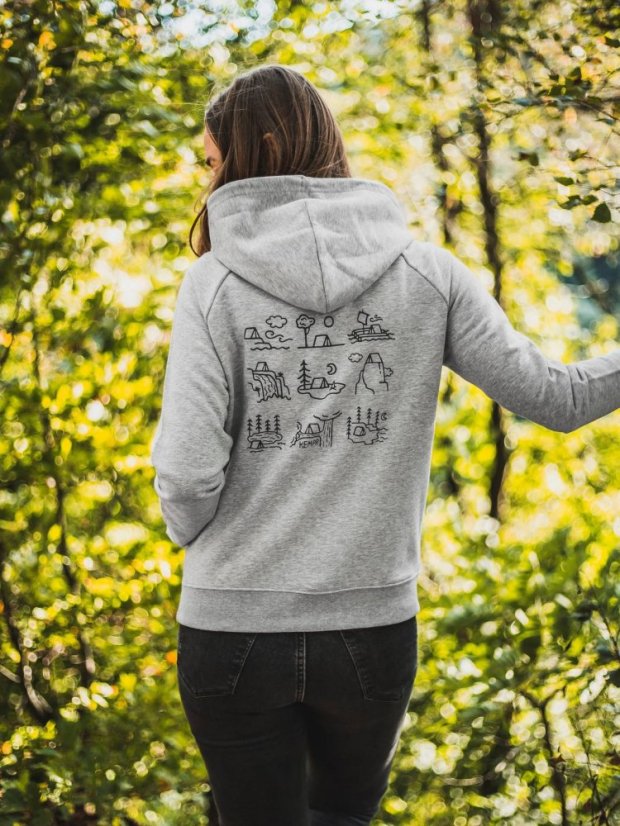 Zachraňte dámská mikina Kempr - šedá