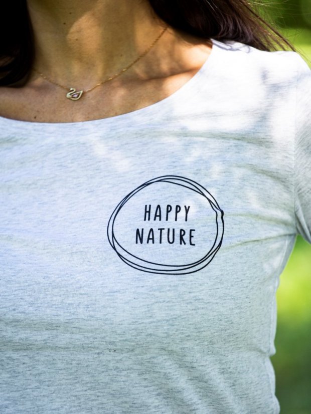 Zachraňte dámské šedé tričko Connection - dlouhý rukáv